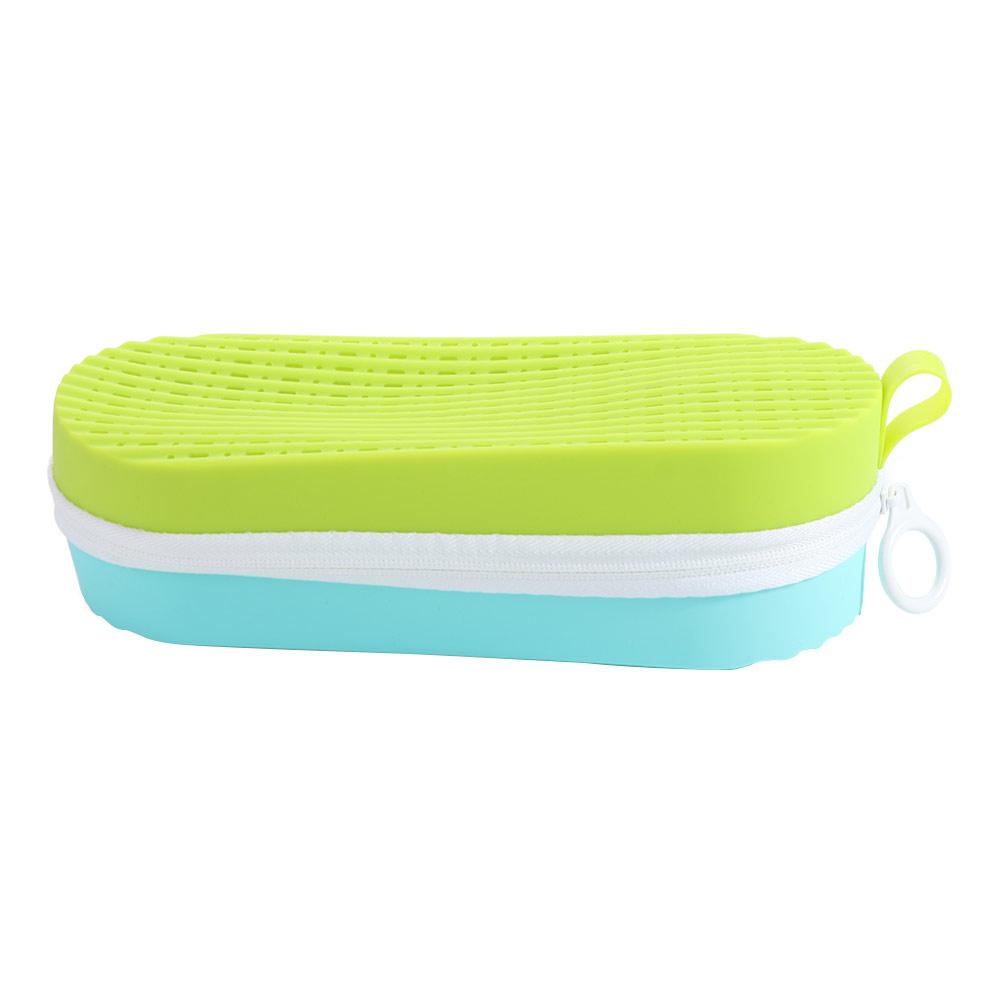Silicone Swim Goggle Case Portable Waterproof Zipper Eyeglasses Case Soft with Drain Hole Swimming Goggles Protection Box