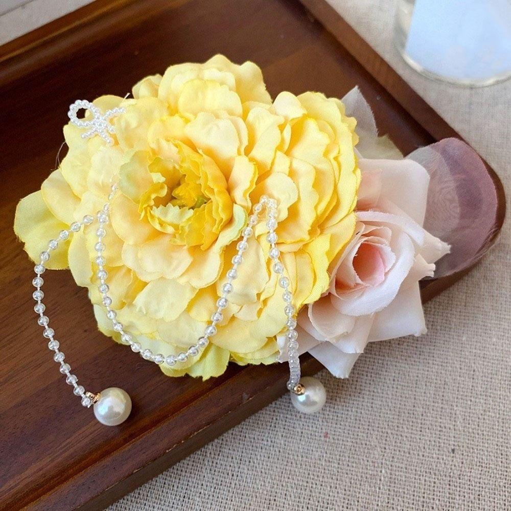 Tassel Butterfly Orchid Hairpin Rose Flower Hanfu Hair Accessories Flower Hair Clip  Party
