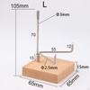 Wood Display Stand Holder Support Base Durable for Decor Collections Crafts