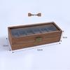 Black Wood Grain Watch and Jewelry Storage Display Box