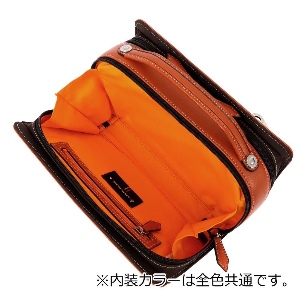 Castelbajac Men's Leather Second Bag with Handle, 064232, March Clutch Bag, Pouch, Genuine Leather, Formal, Weddings, Funerals, [01] Black