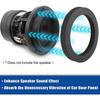 4 Pieces Car Door Speaker Sound Deadening Rings Circular Pad Circle