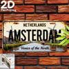 Car License Plate Metal Wall Decor 15x30cm