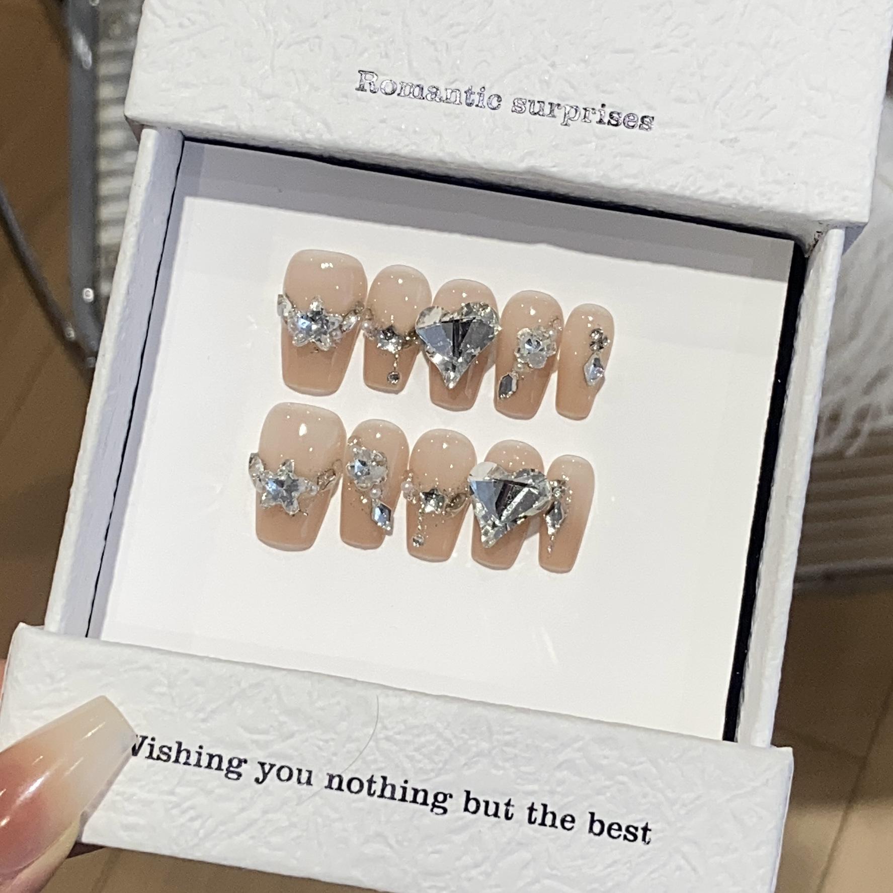 

Moonlight Atmosphere Feels Silver Thin Flashing Fresh Small Diamond Provence Patch Wear L