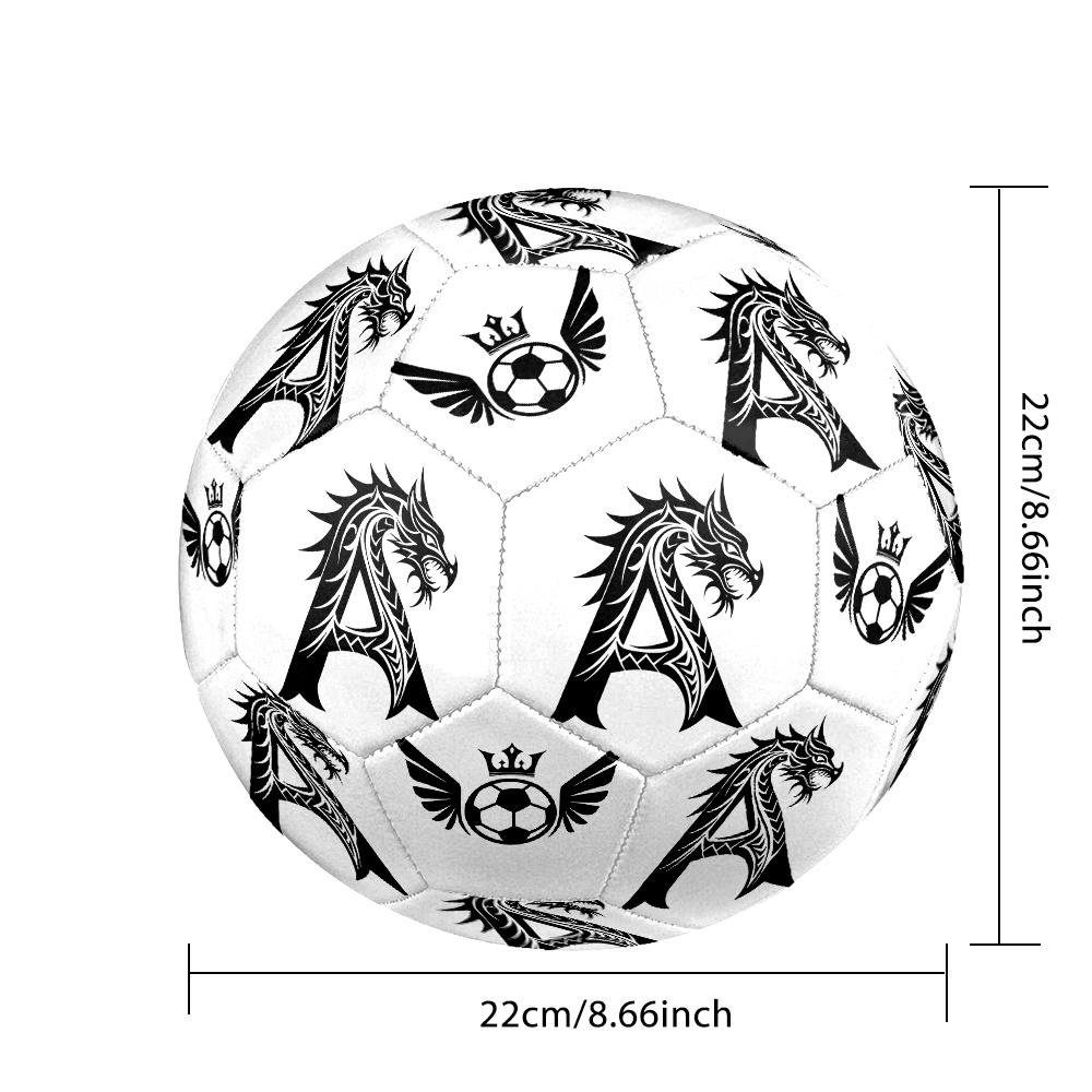 1PC Tribal Dragon Letter Soccer Emblem Soccer Ball Size 5 Football Machine Sewn Indoor/Outdoor Universal Football Surprise Collection n141