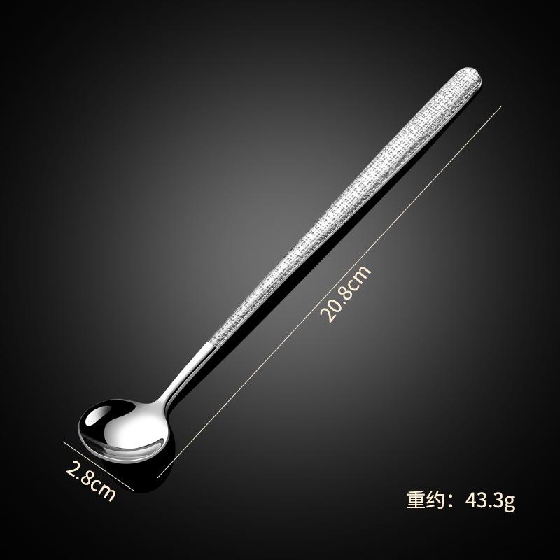 304 stainless steel spoon tableware elegant star diamond cloth crack western food steak knife fork spoon dessert spoon