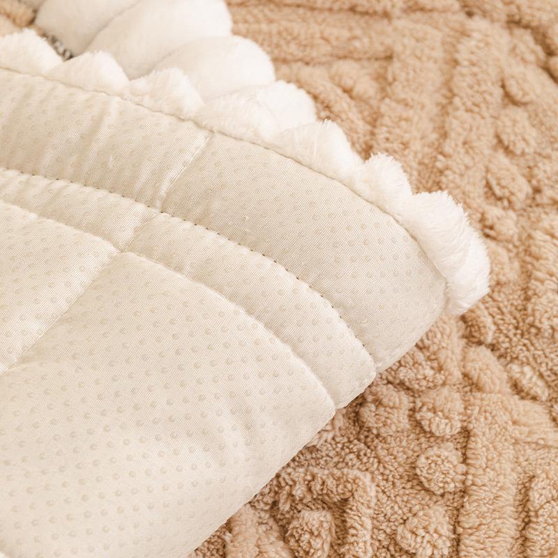 Gruba Pluszowa Poduszka na Sofę z Shu Velvet z Pokrowcem Antypoślizgowym na Jesień i Zimę