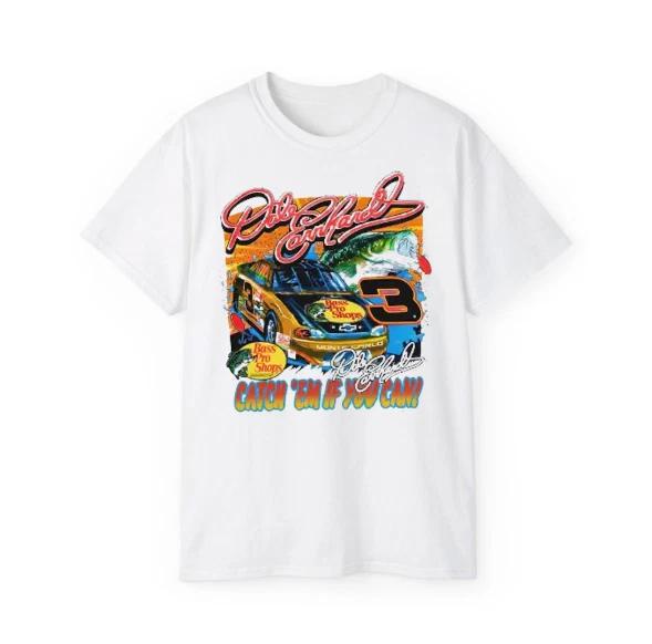 Vintage 90s Dale Earnhardt Catch Nascar Racing T-Shirt, Dale Earnhardt Shirt S