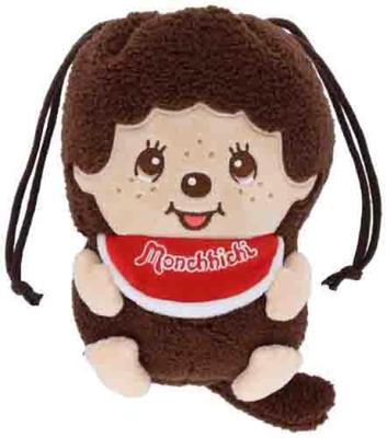 Monchhichi Goods Drawstring Bag Plush Toy S2337088 [Sunstar Stationery] Monchhichi-kun