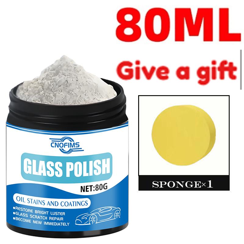

80g General Purpose Premium Cerium Oxide Glass Polishing Powder, Professional Glass Polish for Cars, Bathrooms, RVs and Mirrors