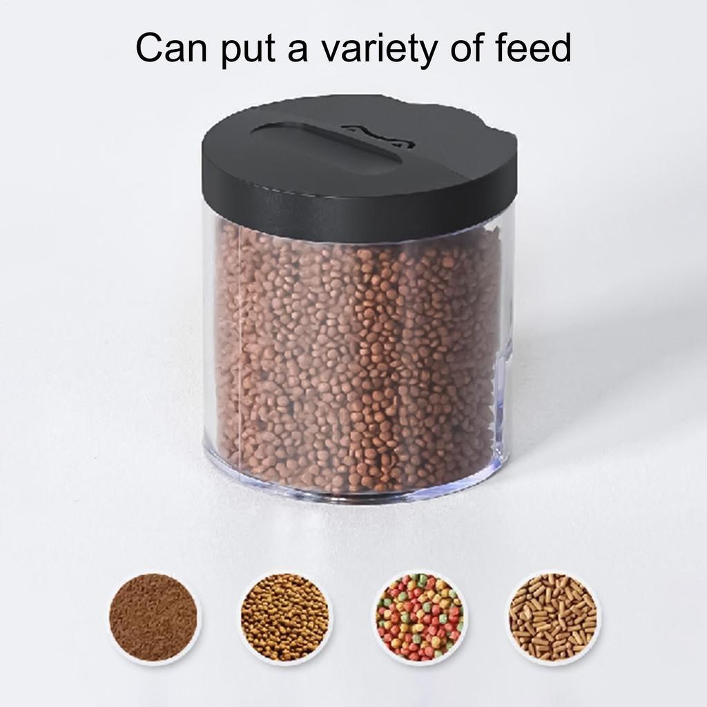 Automatic Fish Feeder 100ml Fish Tank Automatic Feeder Battery Operated Machine Programmable Pellets For Travel Apartment