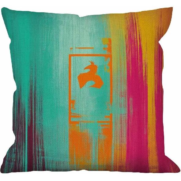 HGOD DESIGNS Bee Pillow Cover,Decorative Pillow Bees Watercolour Drawing Pillow Cases Cotton Linen Outdoor Indoor Square Cushion Covers for Home Sofa