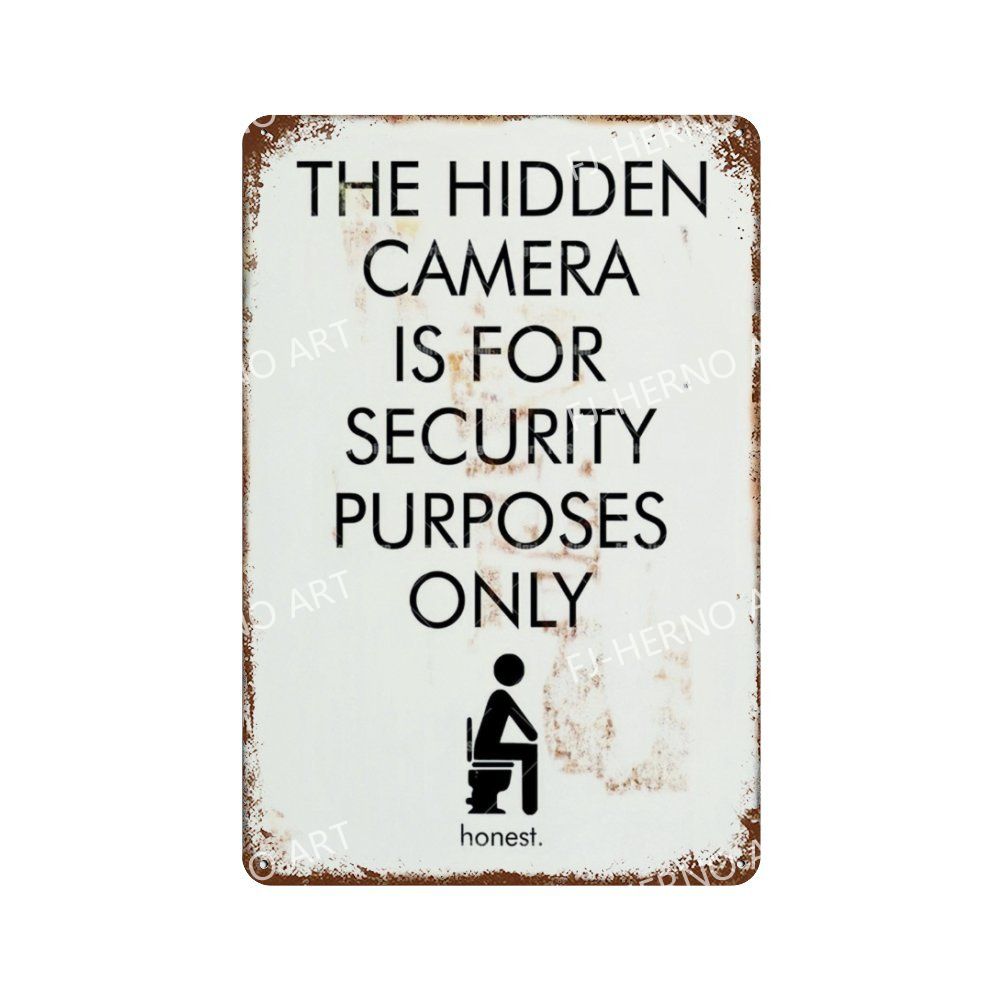 Pictură amuzantă din metal pentru toaletă, semn de tablă, imagine retro, placă de coroziune, cafenea, bar, peșteră, cinema, decor de perete pentru baie