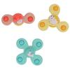 3 Pcs Suction Cup Spinner Toys Rotating Flower Suction Cup Toys Waterproof Rustproof Baby Fidget Spinners Bathroom Toys