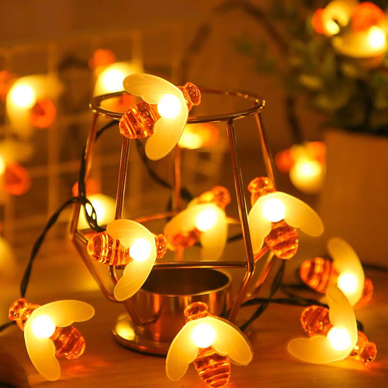 HEIXIE Solar LED Bee String Lights