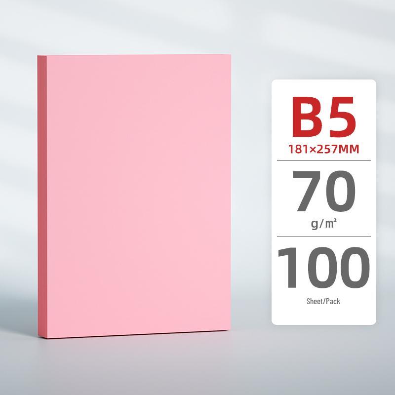 Carta Rosa per Copia e Stampa: Formati A3, A4, A5, B5, 70g/80g, Ispessito, Opzioni Colorate Rosse