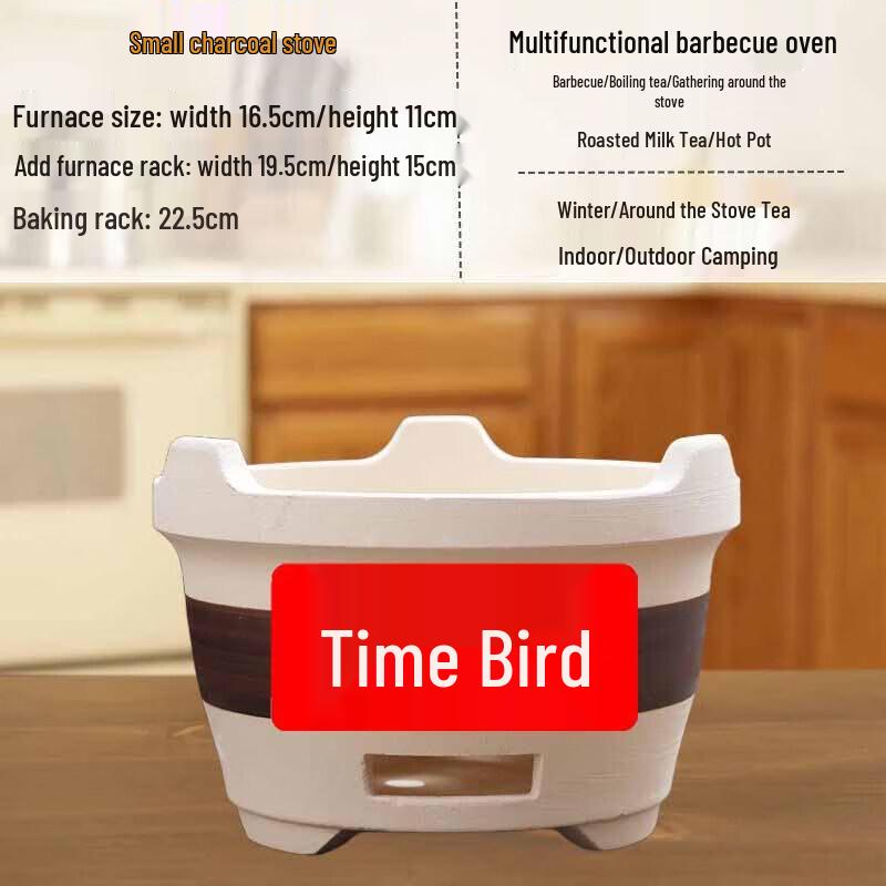 Traditional Clay Charcoal Stove for Tea & Grilling