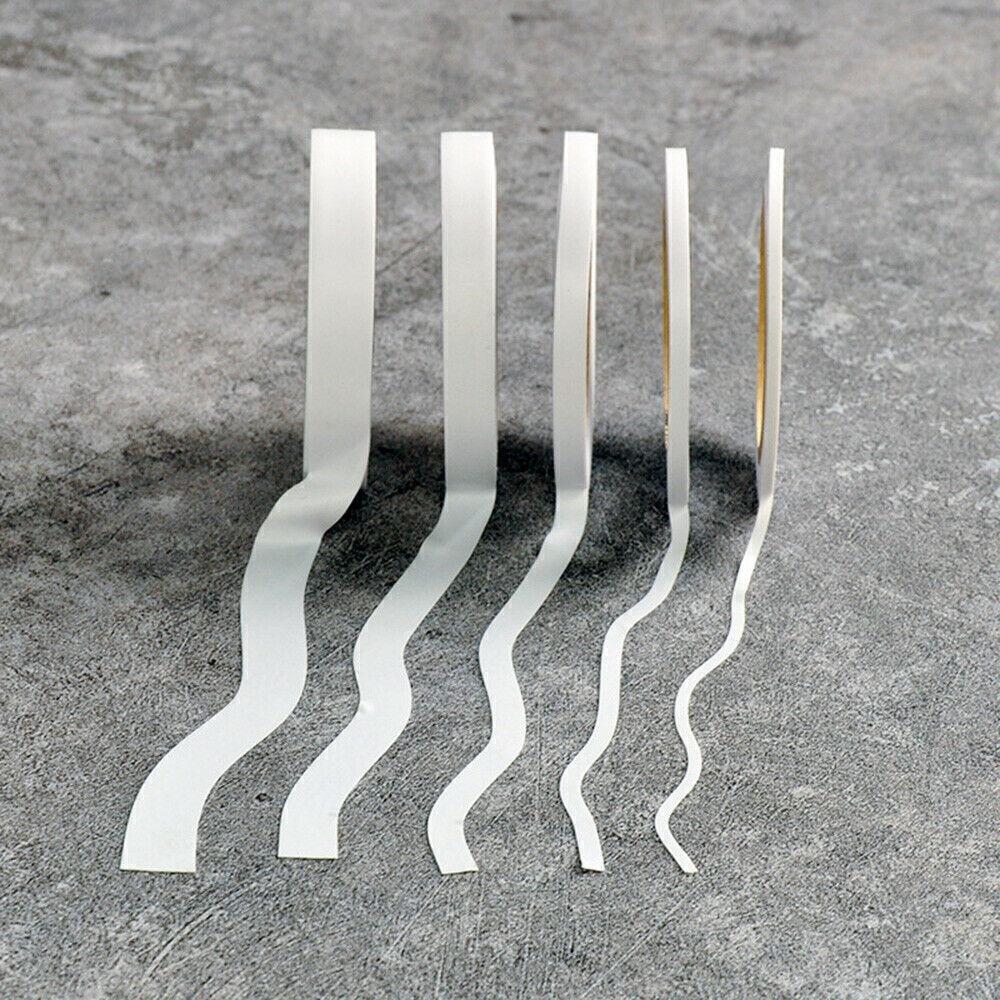 2Pcs Moderate Viscosity Masking Tape No Residue Easy To Tear Curve Masking Paper 9 Meters White Model Coloring Tool
