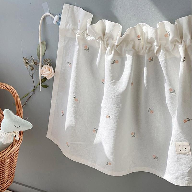 Niedlicher Baby Auto Vorhang Baumwolle Sonnenschutz Stoff Stickerei Sonnenschutz Kinder Sonnenschutz Fenster Vorhang UV-Schutz für Kinder