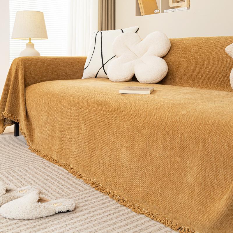 Chenille Sofa Cover Towel Four Seasons Universal Non-Slip Cat Scratch Universal Sofa Cushion Full Covered Sofa Cover