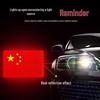 Magnetic Patriotic Car Sticker: Reflective Five-Star Red Flag for National Day