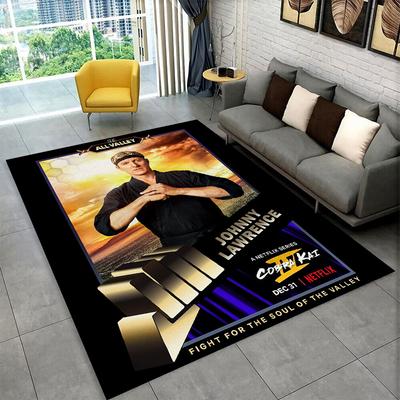 Cobra Kai TV Amanda Karate Carpet Rug for Bedroom Living Room Sofa Playroom Doormat Home Decor,Kid Area Rug Non-slip Gift