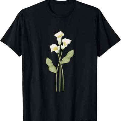 Elegantes Calla-Lilien-T-Shirt
