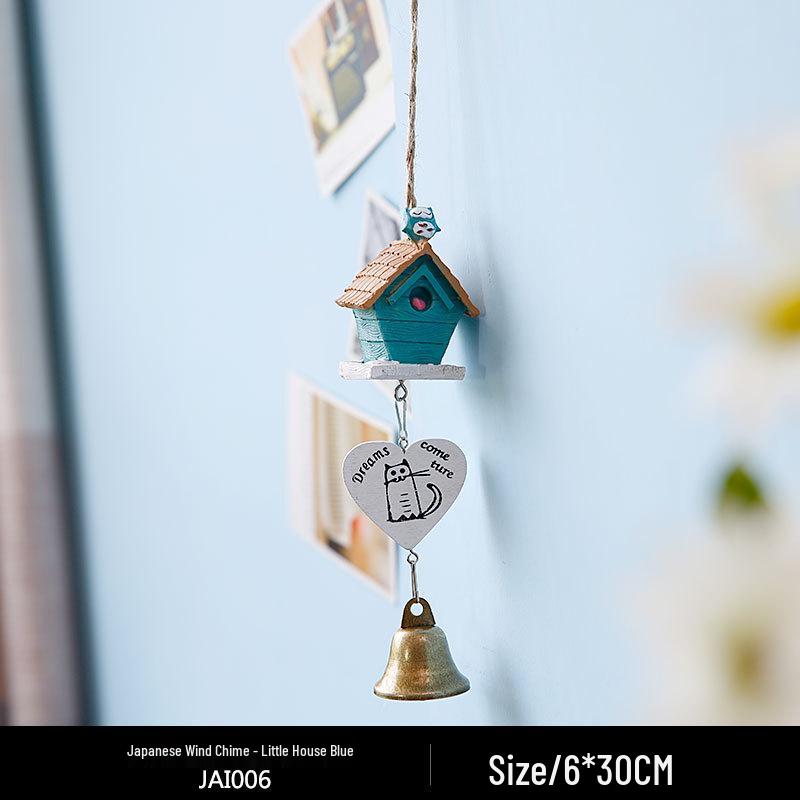 Totoro Ceramic Wind Chime Ornament - Cute Japanese Wall Decor for Girls' Bedroom