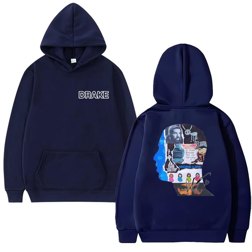 Rapper Drake Abums For All The Dogs Double Sided Graphics Hoodie Men women vintage hip hop streetwear Unisex Fleece Sweatshirt