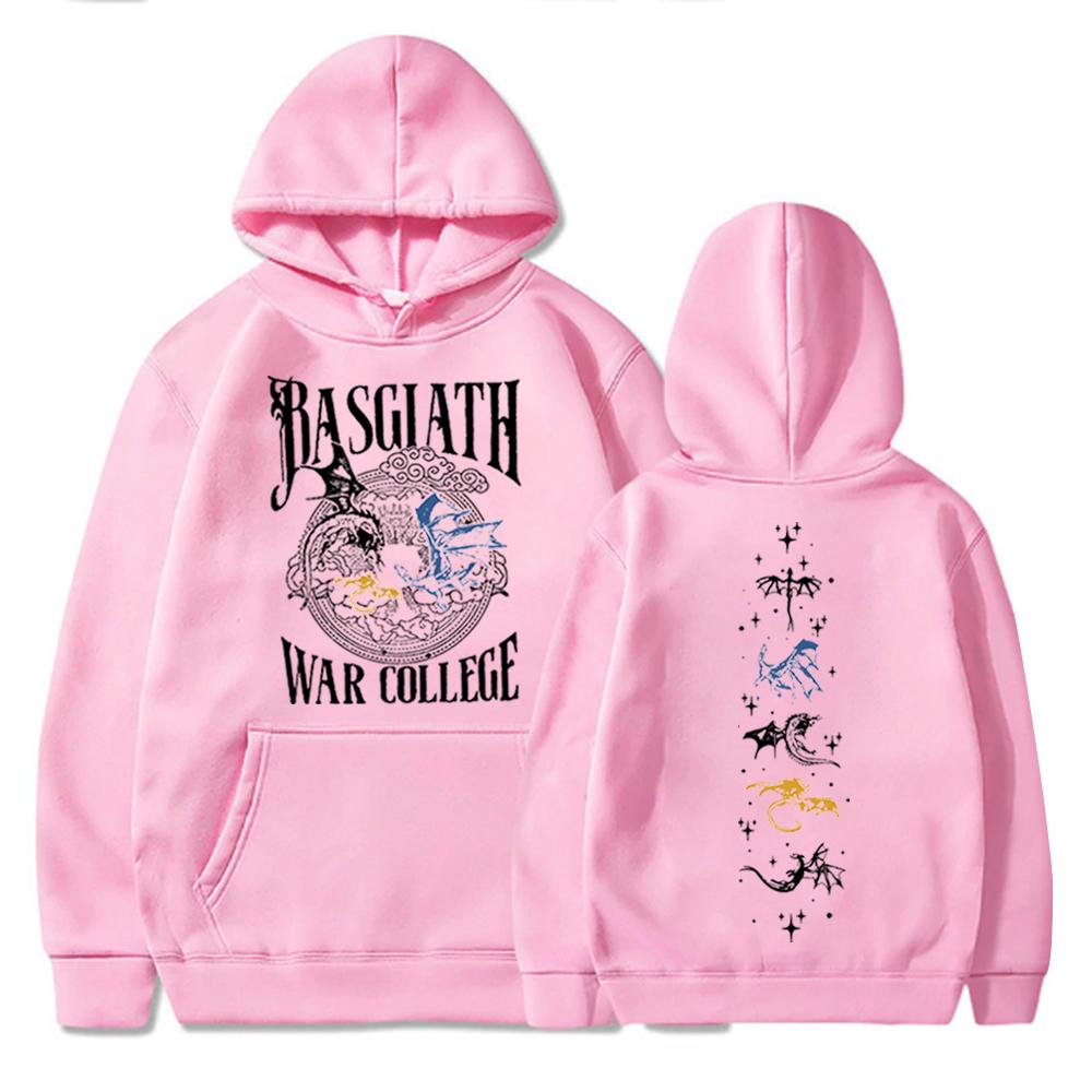 Basgiath War College Hoodie Fourth Wing Sweatshirt Iron Flame Merch Dragon Rider Hoodie Unisex Pullover Tops Streetwear