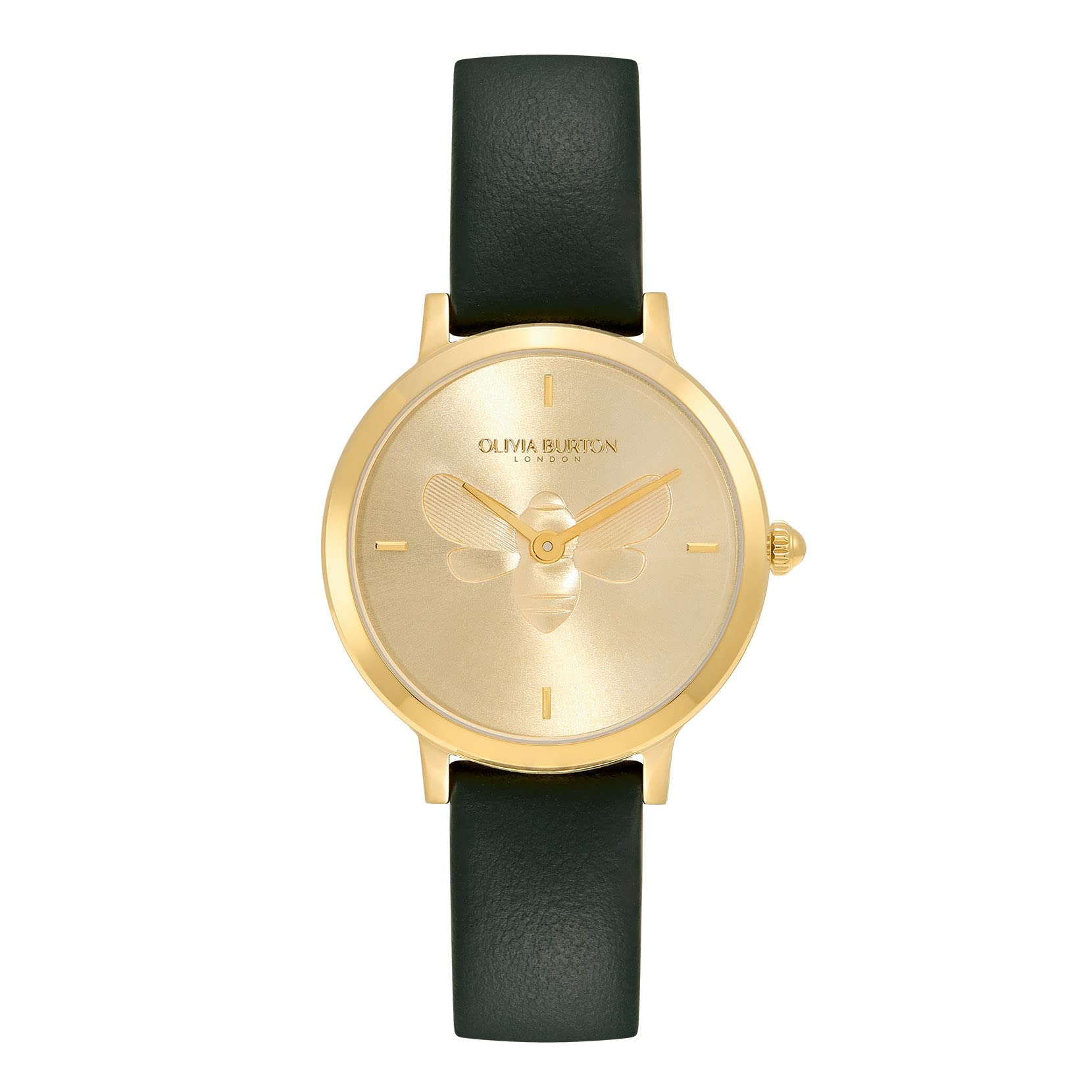 

Authorized Retailer Olivia Burton Watch ob24000017 Signature 28mm Bee Ultra Slim Gold Green Leather Strap Watch [OLIVIA BURTON] Women s &