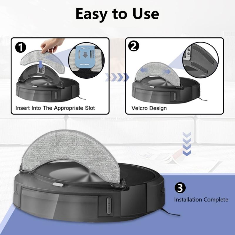 4/6/8Pieces Replacement Robot Vacuum Cleaner Washable Mop Rags For J7/ J7+/ J9+ Dropship