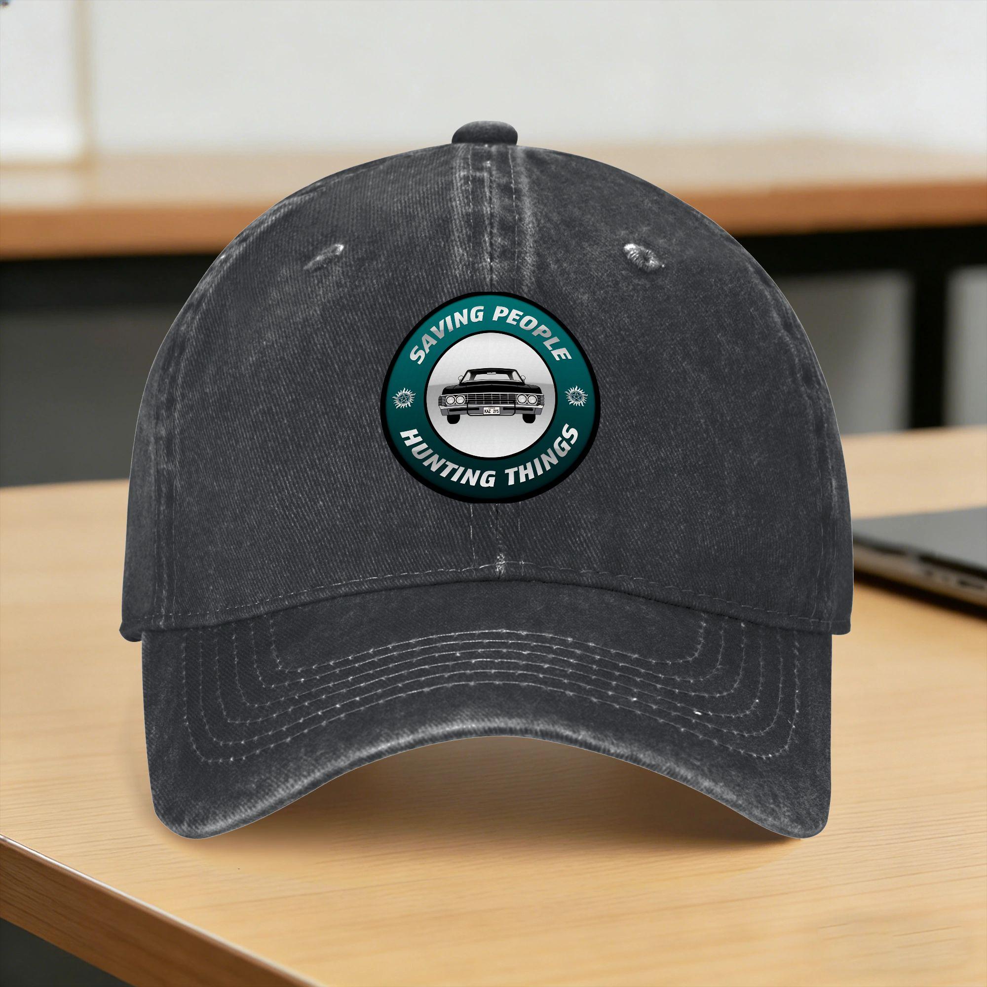 Impala Supernatural SPN IMPALA Casual Baseball Cap For Couple Women Summer Outdoor Sports Trucker Hat Streetwear Snapback Cap One Size