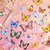 Mu Ran Retro Luminous Butterfly Journal & Suitcase Sticker Pack