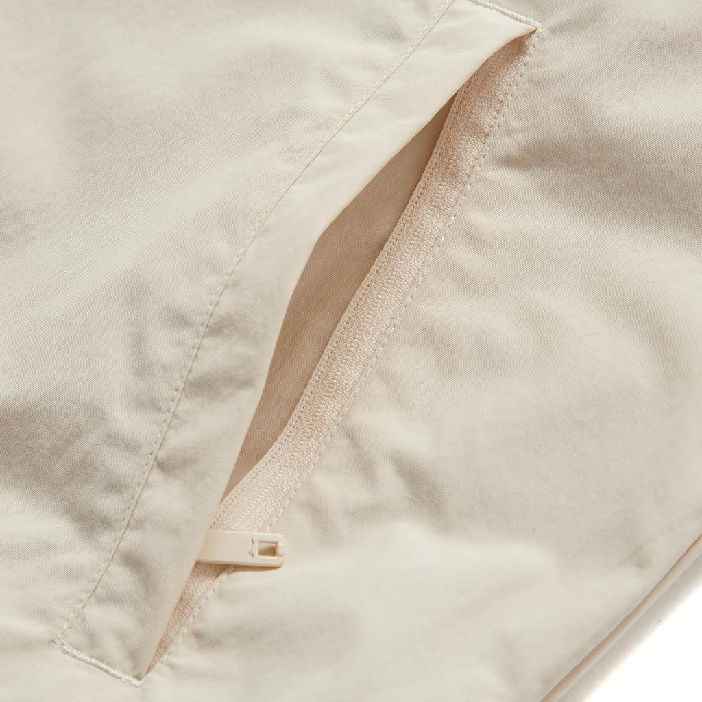 Li Ning Lettuce Leaf American Vintage Water-Resistant Windbreaker With Lettered Stand Collar Zipper Men Outerwear Fog-Khaki Off-White AFDU957-7