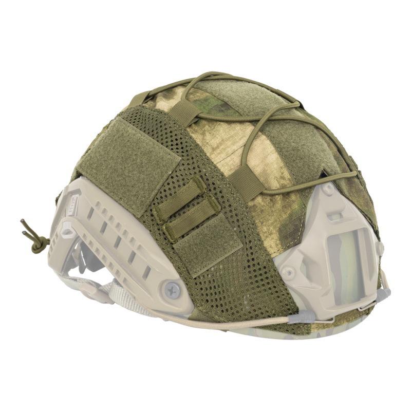 Outdoor Tactical Camouflage FAST Helmet Cover with Elastic Cord