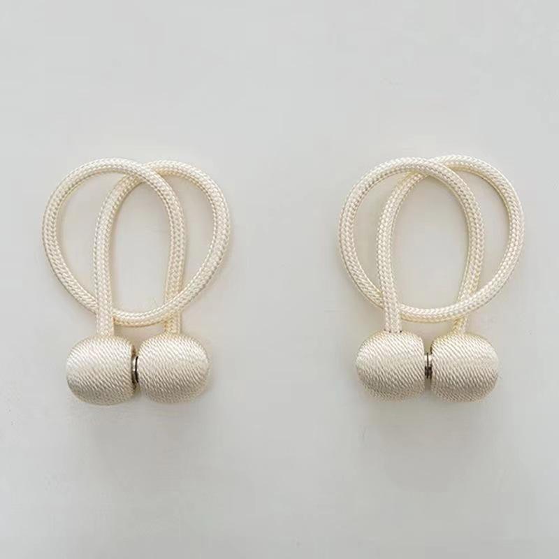 Magnetic Curtain Tieback Earphone Holder Rope Strap Hook Accessories