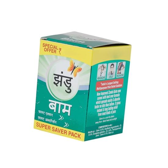 Zandu Balsam 50ml Packung | Schnelle Linderung bei Kopfschmerzen, Körperschmerzen & Erkältung