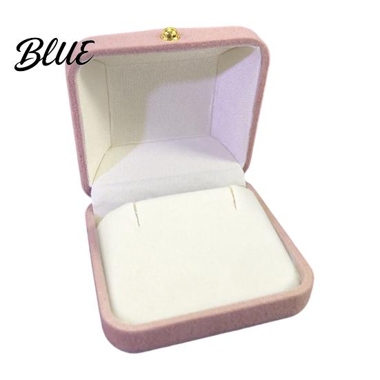 Desktop Jewelry Organizer Metal Gift Anti-Scratch Lining Velvet Box Case Pearl with Golden Box