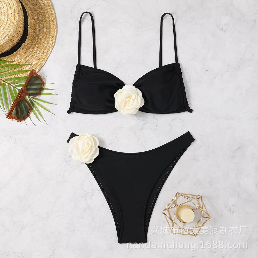 European and American Sexy 3D One-piece Bikini Swimsuit Women's One-piece Swimwear