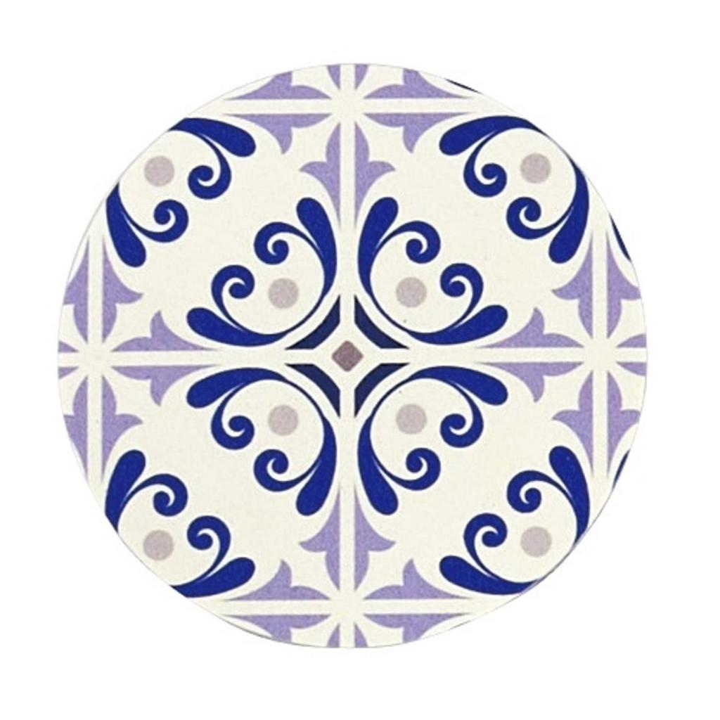 Senko S.D.S Mallorca Coasters, Soft Diatomaceous Earth Coasters, Pack of 4, 9cm Diameter, 78792