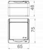 Single Hermetic Socket With Socket Hermes Ip44 0321-01 Nasielsk Bi 1 Pc