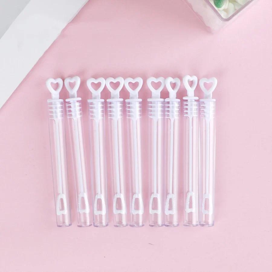 30pcs-Heart-Shaped Bubble Wand - Bubble Sticks for Weddings, Birthdays & More | Festive Decorations (Water Not Included)