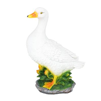 Dekorace figurky kachny Simulace Vodotěsná pryskyřice Zvířecí socha Ornament pro zahradu trávník M