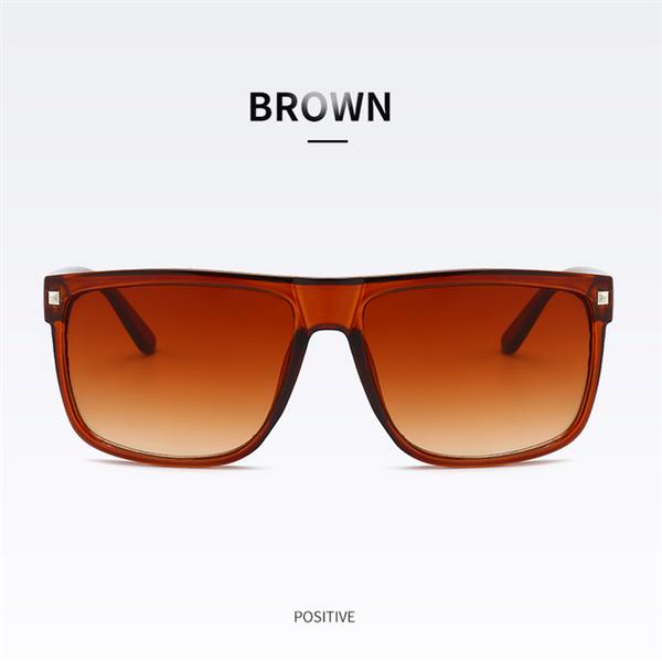 

Классические винтажные солнцезащитные очки с заклепками, модные очки для путешествий на открытом воздухе коричневый