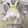 Schoolbag cute plush dog children's schoolbag kindergarten mini cute canvas backpack cartoon girl doll backpack