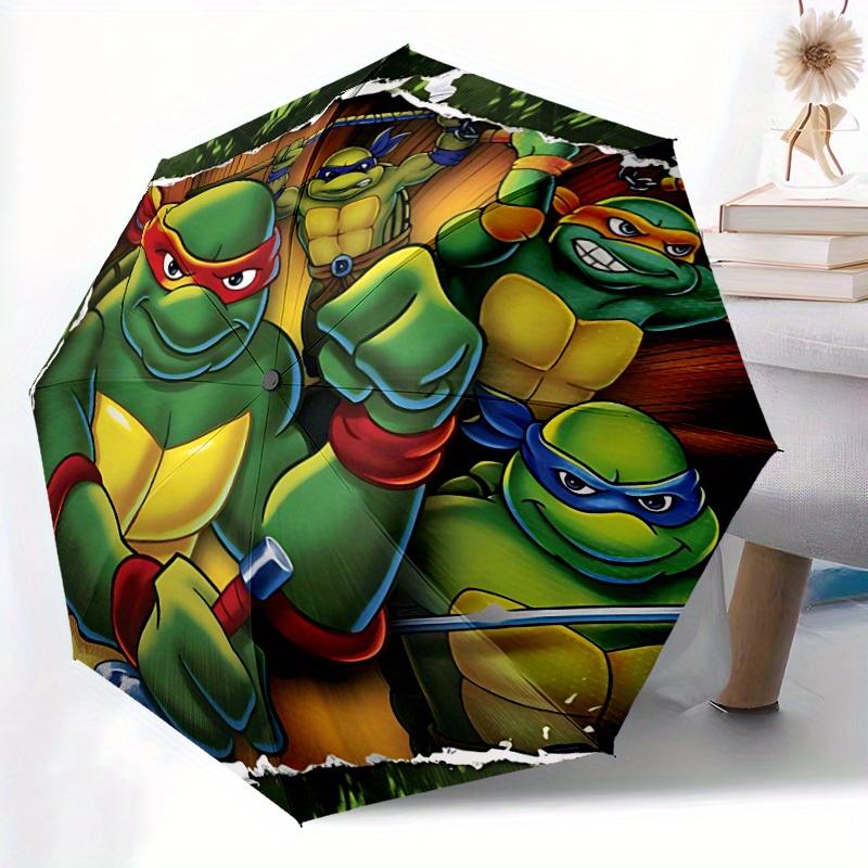 1pc Turtles Automatic Umbrella - 8-Rib Foldable Design, Outdoor Adventures, and Family Celebrations, Durable Canopy Material yy250827193