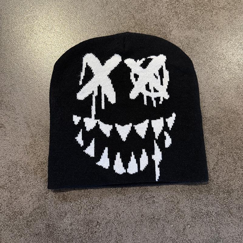 Venom Knit Pattern Beanie Cap With Warmth Trendy Design Hat For Winter Gift