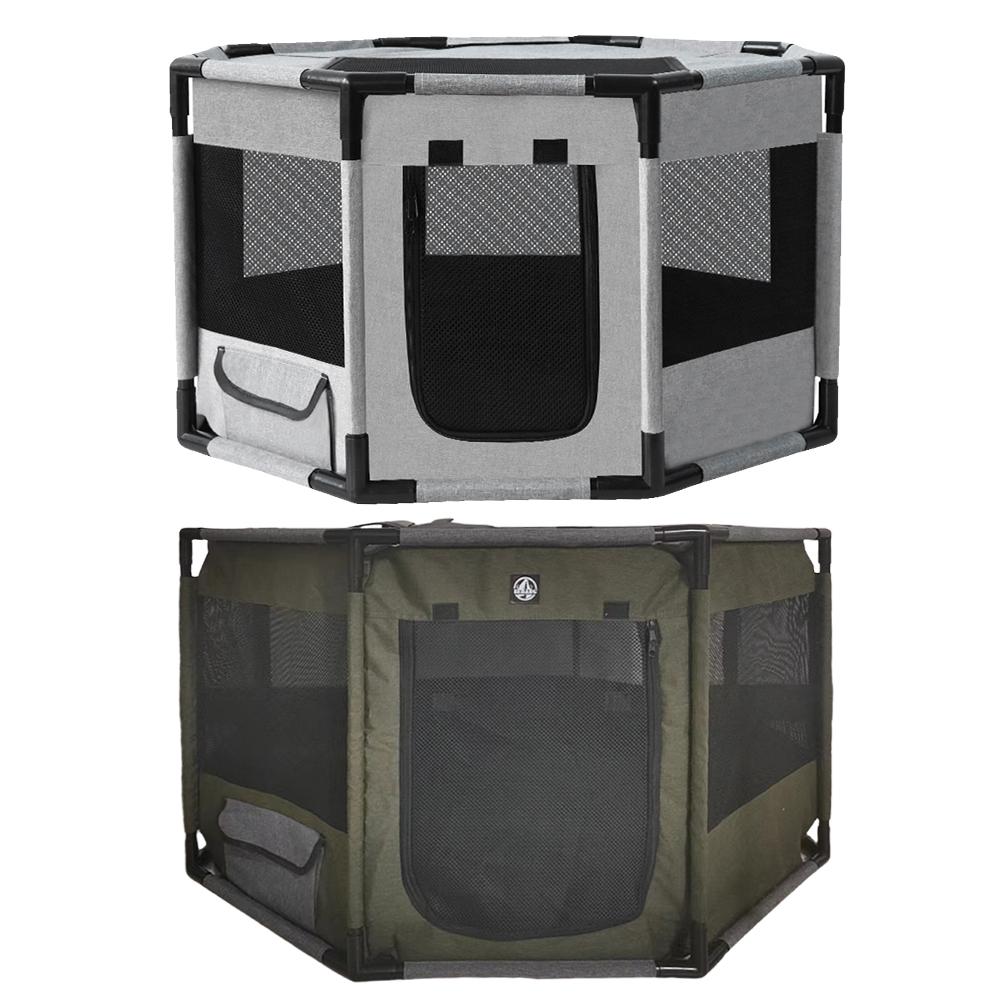 Octagon Breathable Mesh Dog Crate Oxford Fabric Portable Kennel Cage Waterproof Portable Foldable Cat Tent for Cats Rabbits Dogs
