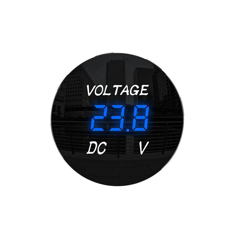 DC 12V 24V 36V Digital Panel Voltmeter Voltage Meter Tester Led Display For Car Auto Motorcycle Boat ATV Truck Refit Accessories